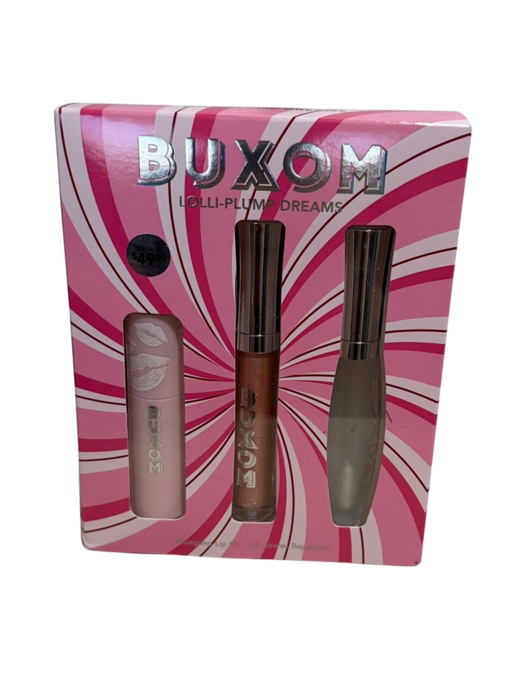 NIB BUXOM Lolli-Plump Dreams Lip Trio - Plumping Lip Kit.